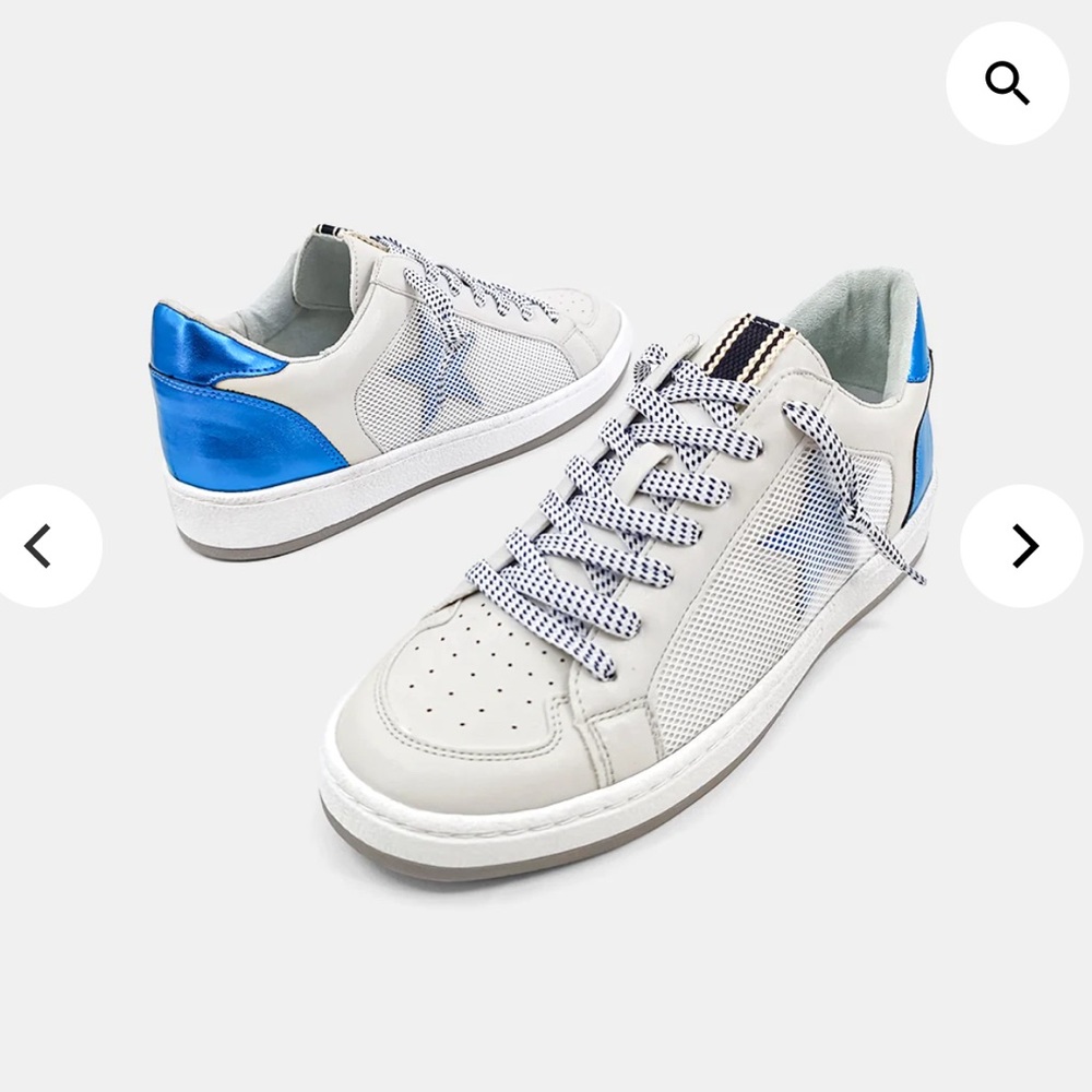 Brand new in box ShuShop blue sneakers.